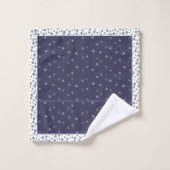 雪片及び雪だるま バスタオルセット (ウォッシュタオル)