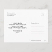 雪片季節のごあいさつフォトエフェクトポストカード シーズンポストカード (裏面)