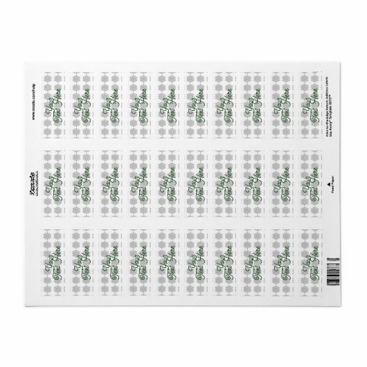 雪片差出人住所ラベル ラベル (フルシート)