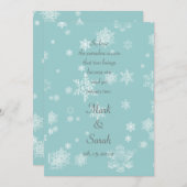 雪片招待状 招待状 (正面/裏面)