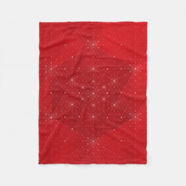 雪片毛布 フリースブランケット