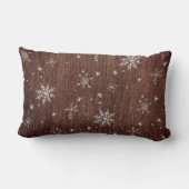 雪片素朴クリスマス ランバークッション (裏面)
