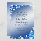 雪片結婚式招待状2 招待状 (正面/裏面)