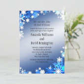 雪片結婚式招待状 招待状 (スタンド正面)
