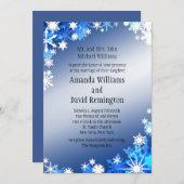 雪片結婚式招待状 招待状 (正面/裏面)