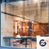 雪片赤いメリークリスマスウィンドウがしがみつく ウィンドウサイン (カフェ窓)