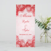 雪片赤と白のメ結婚ニュー・カード メニュー (スタンド正面)
