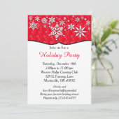 雪片赤と白クリスマス 招待状 (スタンド正面)