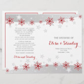 雪片赤と白折りウェディング (正面/裏面)