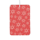 雪片赤と白、雪 カーエアーフレッシュナー (正面)