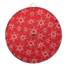 雪片赤と白、雪 ダーツボード