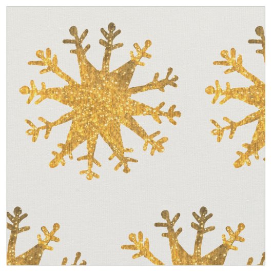 雪片金ゴールド ファブリック (クローズアップ)