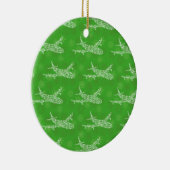 雪片飛行機 セラミックオーナメント (右)