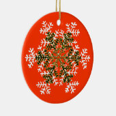 雪片2の白Transp博物館のZazzleのギフト… セラミックオーナメント (右)