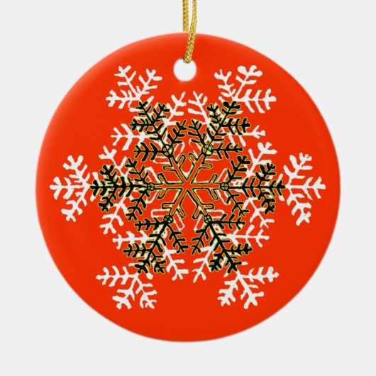 雪片2の白Transp博物館のZazzleのギフト… セラミックオーナメント (正面)