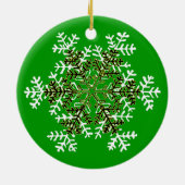 雪片2の白Transp博物館のZazzleのギフト… セラミックオーナメント (裏面)