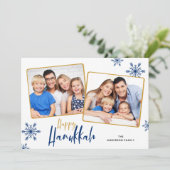 雪片2枚フォトハッピーハヌカー シーズンカード (スタンド正面)