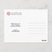 雪片2 – フォトホリデー ポストカード (裏面)