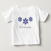 雪片3つ ベビーTシャツ (正面)