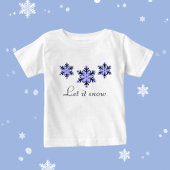 雪片3つ ベビーTシャツ