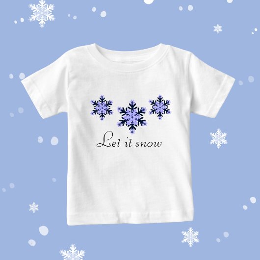 雪片3つ ベビーTシャツ