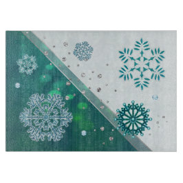 雪片3D宝石飾り カッティングボード