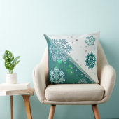 雪片3D宝石飾り クッション (椅子)