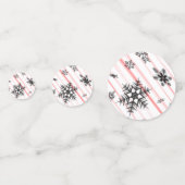 雪片60個入りキャンディーケーン紙吹雪 コンフェッティ (正面)