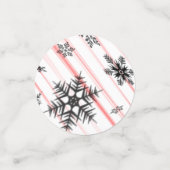 雪片60個入りキャンディーケーン紙吹雪 コンフェッティ (スモール正面)