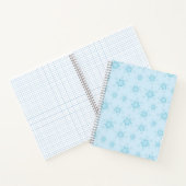 雪片，アイスブルー，氷のような雪片，雪 ノートブック (内部)