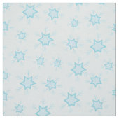 雪片，アイスブルー，氷のような雪片，雪 ファブリック (見本)