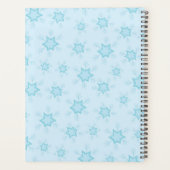 雪片，アイスブルー，氷のような雪片，雪 プランナー手帳 (裏面)