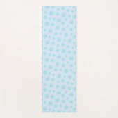 雪片，アイスブルー，氷のような雪片，雪 ヨガマット (正面)