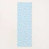 雪片，アイスブルー，氷のような雪片，雪 ヨガマット (裏面)