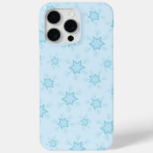 雪片，アイスブルー，氷のような雪片，雪 Case-Mate iPhoneケース (裏面)