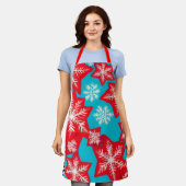 雪片 エプロン (着用した状態)