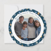 雪片&エレメ航海のントクリスマスフォト シーズンカード (正面)