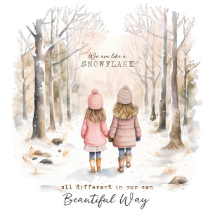 雪片 オーナメントカード