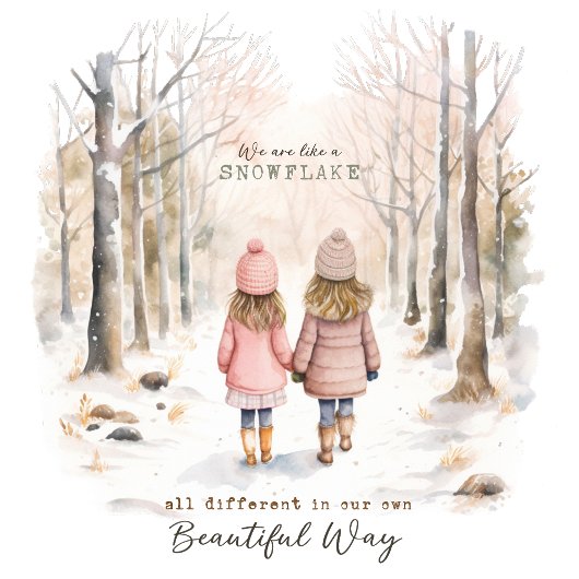 雪片 オーナメントカード