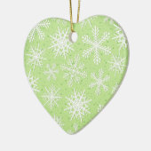 雪片、オーナメント セラミックオーナメント (左)