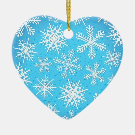 雪片、オーナメント セラミックオーナメント (正面)