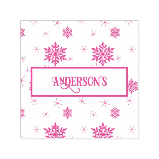 雪片 | カスタムファミリ名 セルフインキングスタンプ (デザイン)