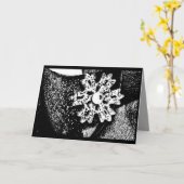 雪片 カード (黄色い花)