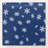 雪片 ガラスコースター (正面)