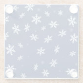 雪片 ガラスコースター (裏面)