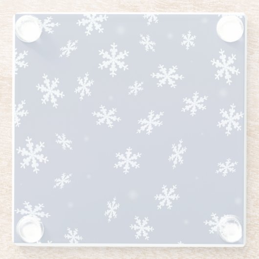 雪片 ガラスコースター (裏面)