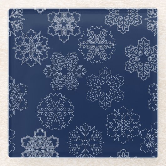 雪片 ガラスコースター (正面)