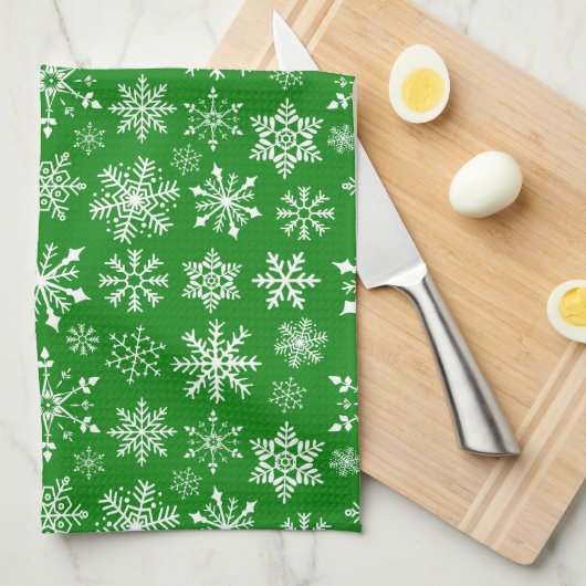 雪片 キッチンタオル (四つ折り)