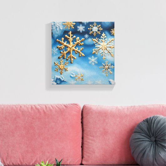 雪片 キャンバスプリント (インサイチュ (リビング))