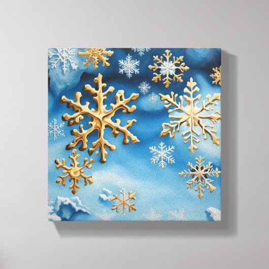 雪片 キャンバスプリント (正面)